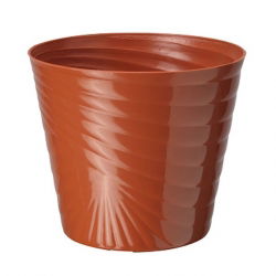 Osłona okrągła Capri - 22 cm - terakota