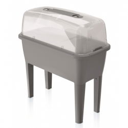 Domowy ogród na nóżkach z pokrywą - Szklarenka domowa Respana Planter Set - 77 cm - kamienny szary