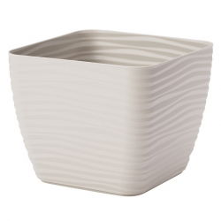 Osłonka kwadratowa Sahara petit - 15 cm - jasnoszary