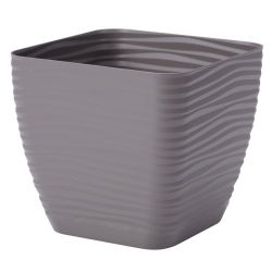 Osłonka kwadratowa Sahara petit - 17 cm - kamienny