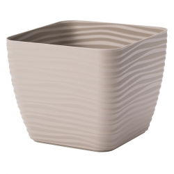 Osłonka kwadratowa Sahara petit - 15 cm - szarobeżowy (taupe)