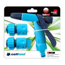 Zestaw przyłączy z pistoletowym zraszaczem 3/4" - Cellfast