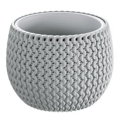 Doniczka okrągła + wkład Splofy Bowl - 18 cm - mocca
