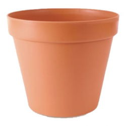 Doniczka prosta Glinka śr. 19 cm - terakota
