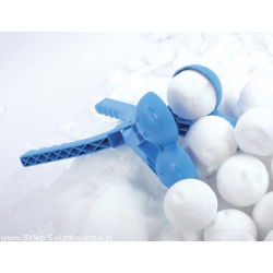 Automat do kulek śniegowych - śnieżkomat podwójny - Snowballee - niebieski