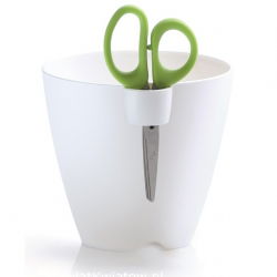 Limes Uno - Doniczka do ziół okrągła śr. 13 cm - biała