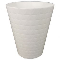 Osłonka do storczyków Diament Petit - 13 cm - biała