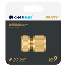 Szybkozłącze mosiężne, stop BRASS - 1/2" - CELLFAST