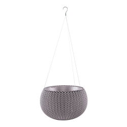 Doniczka wisząca Cozies M - śr. 36 cm - fioletowa