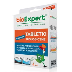 BIO Tabletki musujące do szamb, oczyszczalni przydomowych, kanalizacji - 4 tabletki