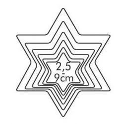 Wykrawacz gwiazdka - DELICIA -  6 szt.