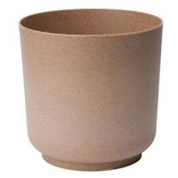 Doniczka z domieszką drewna - Satina Eco - 13 cm - naturalne drewno