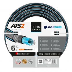 Wąż ogrodowy HOBBY ATS2 - 1/2", 25m - 6-warstwowy, najbardziej wytrzymały - CELLFAST