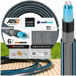 Wąż ogrodowy HOBBY ATS2 - 3/4", 50m - 6-warstwowy, najbardziej wytrzymały - CELLFAST