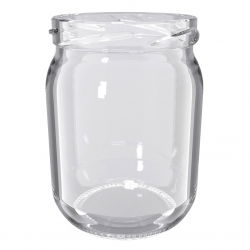 Słoje zakręcane szklane, słoiki - fi 82 - 540 ml - 40 szt.