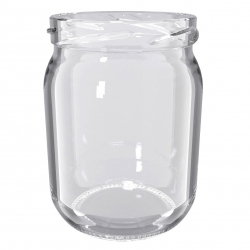 Słoiki zakręcane szklane na ogórki - fi 82 - 540 ml z zakrętkami - 8 szt.