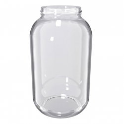 Słoje zakręcane szklane, słoiki - fi 100 - 4,25 l + zakrętki białe - 16 szt.