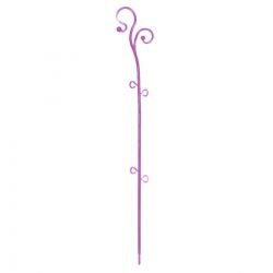Podpórka do storczyka i innych kwiatów - Decor Stick - różowa - 59 cm