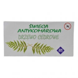 Świeca antykomarowa - Drzewo cedrowe - 2 szt.