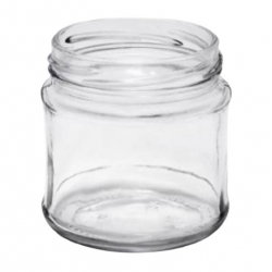 Słoiki zakręcane szklane, słoje - fi 66 - 200 ml z białymi zakrętkami - 48 szt.