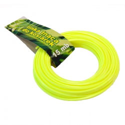 Żyłka tnąca do podkaszarki, linka tnąca - 2.4 mm, 15m - kwadratowa