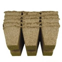 Doniczki torfowe kwadratowe 6x6 cm - 7200 sztuk