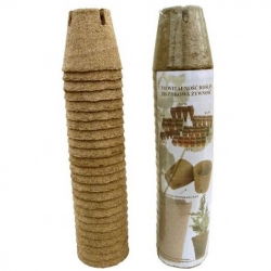 Doniczki torfowe okrągłe 8 cm śr. - 2800 sztuk