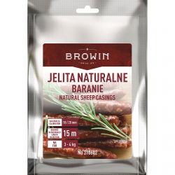 Jelita naturalne baranie do frankfurterek i kabanosów - kaliber 18/20mm - 15m