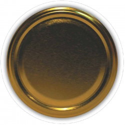 Zakrętki do słoików - złota - śr. 66 mm - 20 szt.