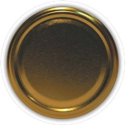 Zakrętka do słoików - złota - śr. 66 mm