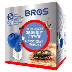 Elektrofumigator na muchy + płyn - pełna ochrona przez 60 dni - Bros