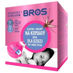 Elektro na komary do pomieszczeń z dziećmi - 10 wkładów gratis - Bros