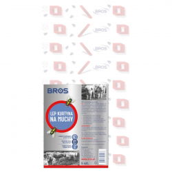 Lep płaski na muchy, kurtyna - Bros - 5 sztuk