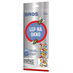 Lep na okno przeciw owadom latającym - wzór w kwiaty lub motyle - BROS - 4 szt.