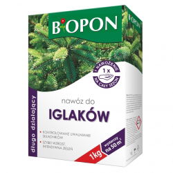 Długo działający nawóz do iglaków - Biopon - 1 kg