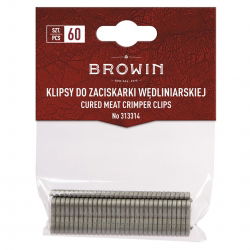 Klipsy do zaciskarki wędliniarskiej - 60 szt.
