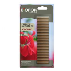 Pałeczki nawozowe z naturalnym obornikiem - bezzapachowe - Biopon - 30 szt.