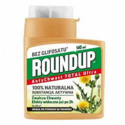Roundup - AntyChwast - TOTAL Ultra - naturalny Roundup bez glifosatu! - 140 ml