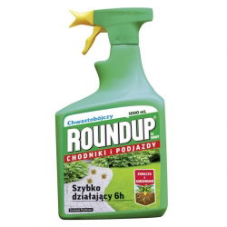 Roundup na chwasty w kostce, chodnikach, ścieżkach i podjazdach - 1000 ml