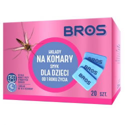 Wkłady do elektro przeciw komarom dla dzieci - Bros - 20 sztuk