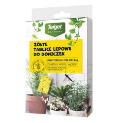 Żółte tablice lepowe na szkodniki - ziemiórki, mszyce, mączliki i inne - Target - 50 szt.