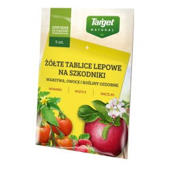 Żółte tablice lepowe duże - monitoruj mszyce, mączliki, miniarki i inne szkodniki - Target - 5 szt.