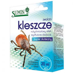 Shot - do zwalczania komarów i kleszczy w ogrodzie - Sumin - 20 ml