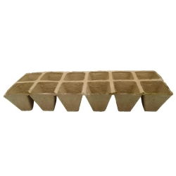 Kwadratowe doniczki torfowe - 5 x 5 cm - 120 sztuk