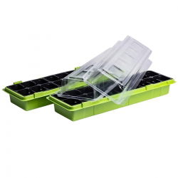Miniszklarenka zielona 47 x 15 cm - 18 doniczek - druga miniszklarenka GRATIS