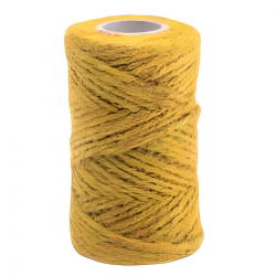 Sznurek jutowy - żółty - 250g/120m