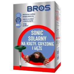 Solarny odstraszacz dźwiękowy na krety, węże i gryzonie - BROS