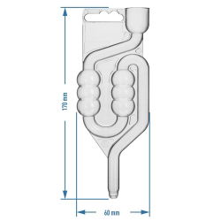 Rurka fermentacyjna 6-komorowa - plastikowa