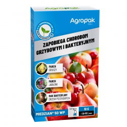 Miedzian 50 WP - na choroby bakteryjne i grzybowe, obowiązkowy przy pomidorach - Agropak - 10 g