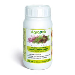 Actifos - nawóz dolistny i doglebowy, uzupełniający braki azotu i mikroelementów - Agropak - 250 ml